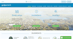 Desktop Screenshot of geoportal.lt