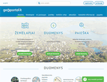 Tablet Screenshot of geoportal.lt